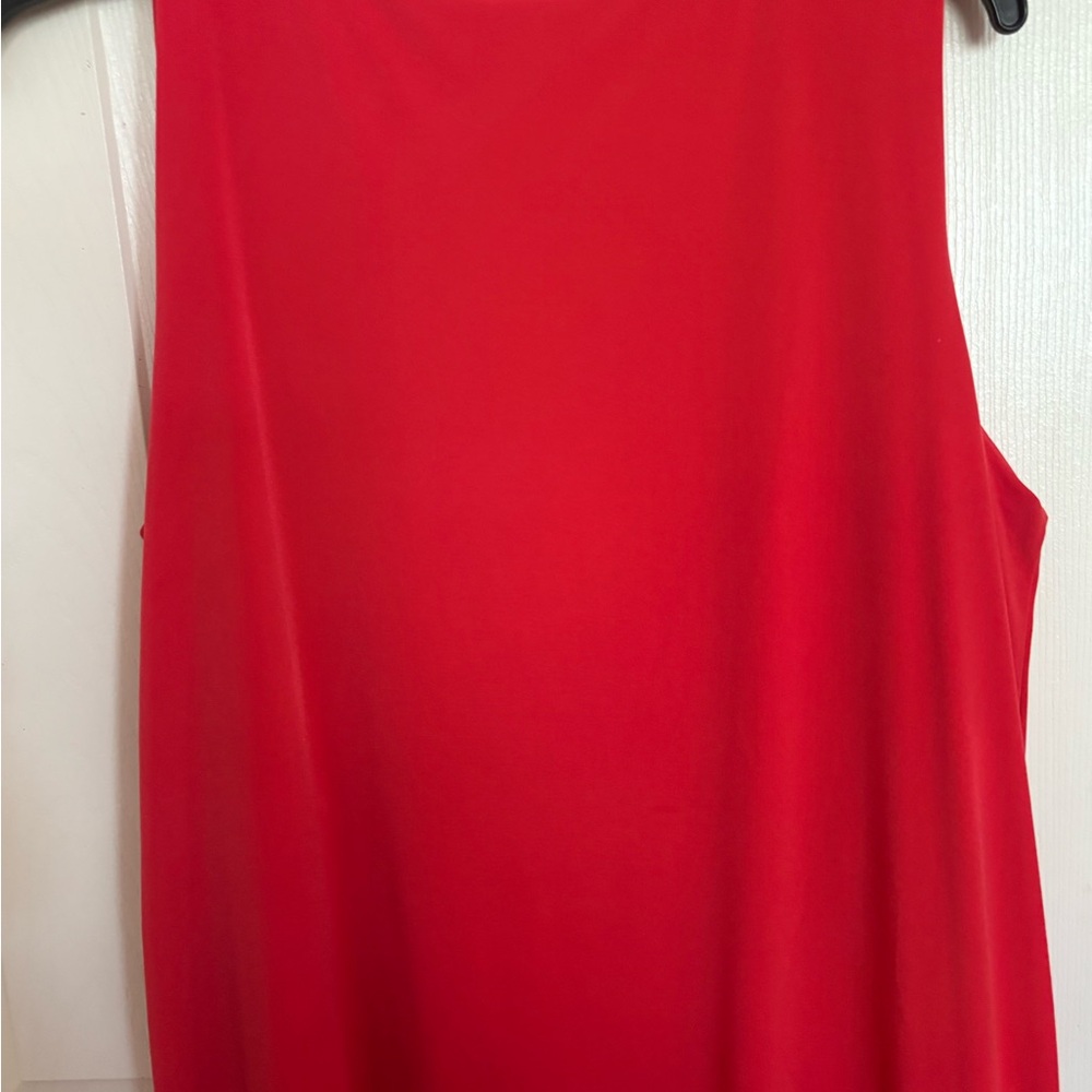 Susan Graver Vibrant Red Sleeveless dress